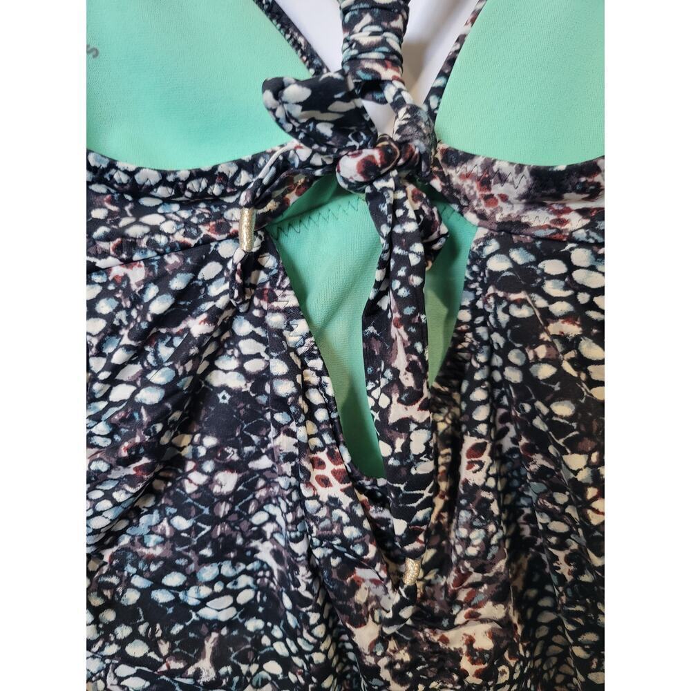 Athleta Women’s Snakeskin Print Tankini Swim Top Size Small - Picture 5 of 7
